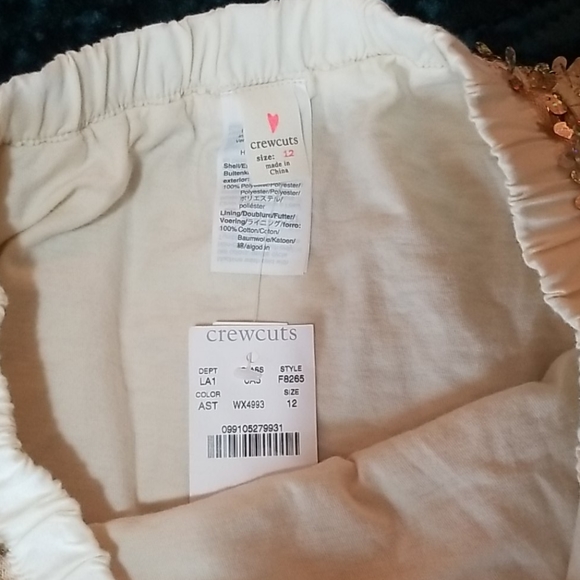 Nwt Crewcuts iridescent sequin skirt - Picture 4 of 5